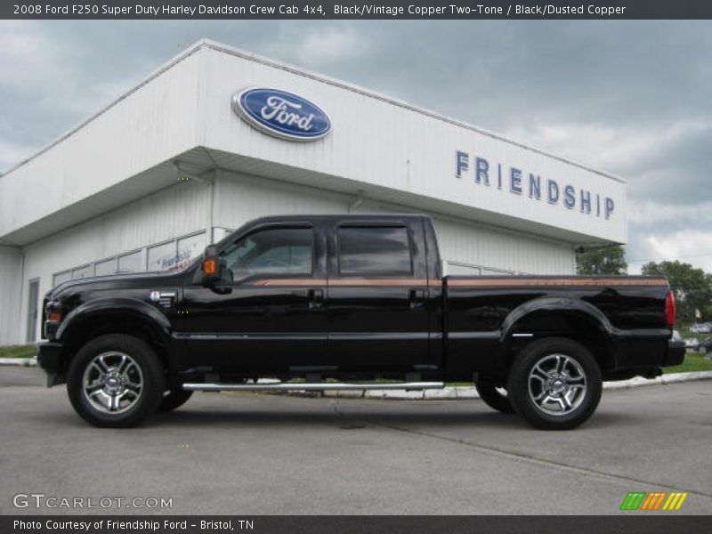 Black/Vintage Copper Two-Tone / Black/Dusted Copper 2008 Ford F250 Super Duty Harley Davidson Crew Cab 4x4