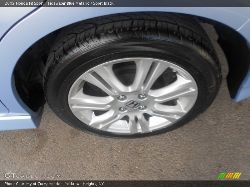 Tidewater Blue Metallic / Sport Black 2009 Honda Fit Sport