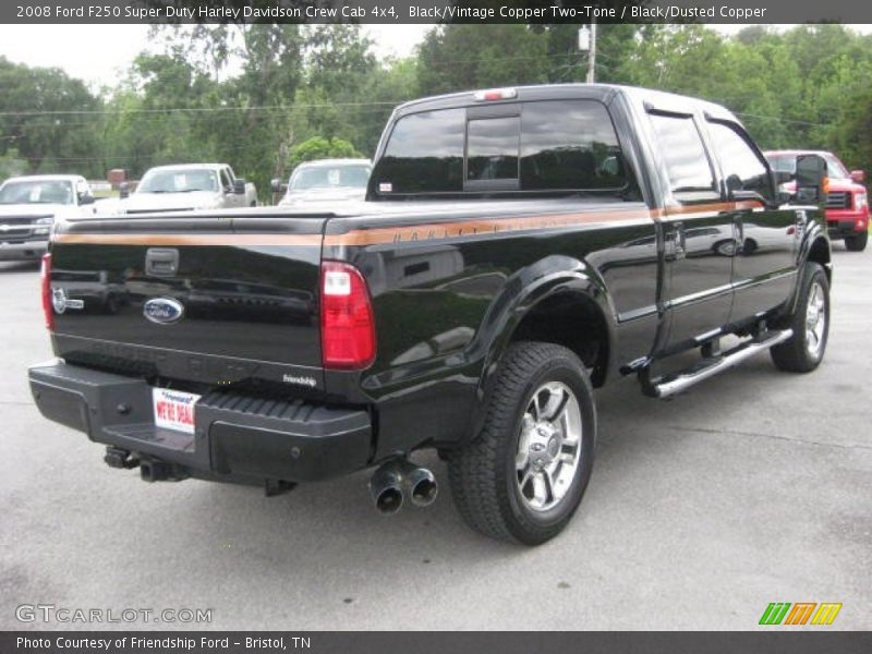 Black/Vintage Copper Two-Tone / Black/Dusted Copper 2008 Ford F250 Super Duty Harley Davidson Crew Cab 4x4