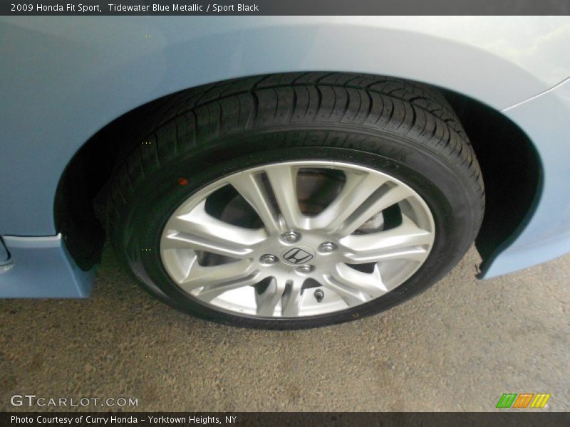 Tidewater Blue Metallic / Sport Black 2009 Honda Fit Sport