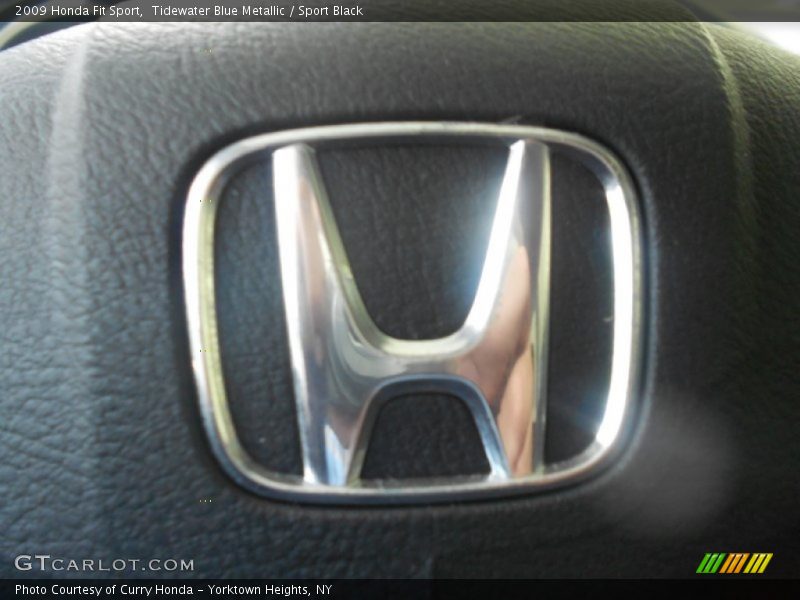 Tidewater Blue Metallic / Sport Black 2009 Honda Fit Sport