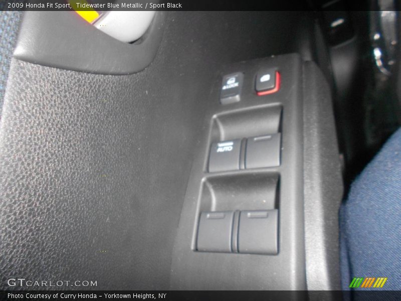 Tidewater Blue Metallic / Sport Black 2009 Honda Fit Sport