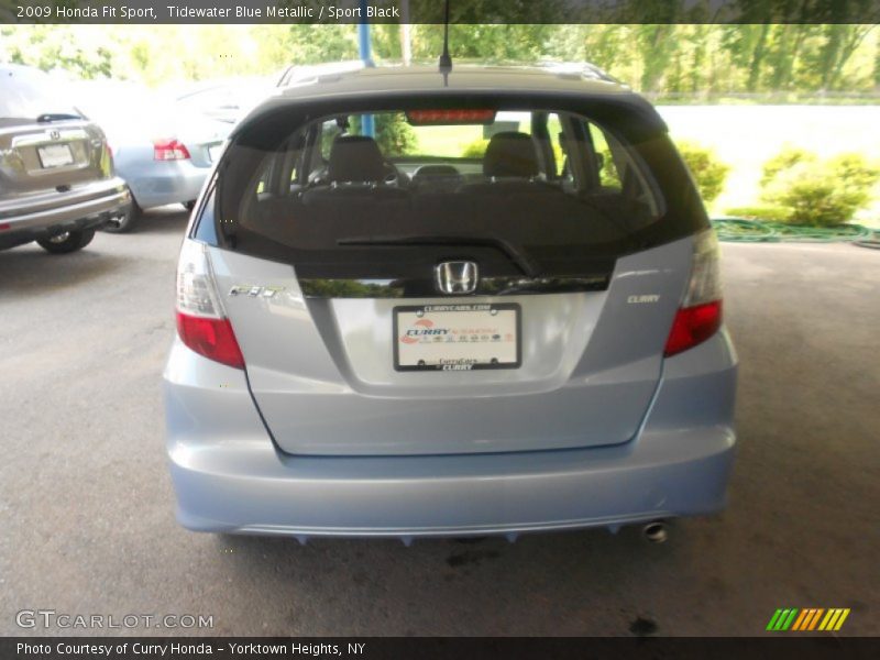 Tidewater Blue Metallic / Sport Black 2009 Honda Fit Sport