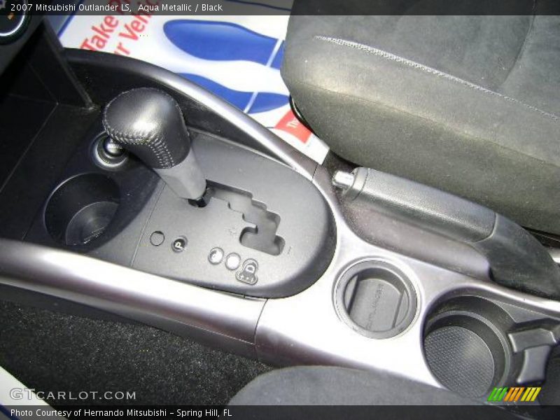 Aqua Metallic / Black 2007 Mitsubishi Outlander LS