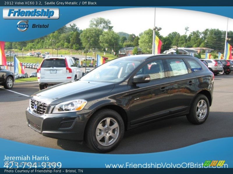Saville Grey Metallic / Off Black 2012 Volvo XC60 3.2