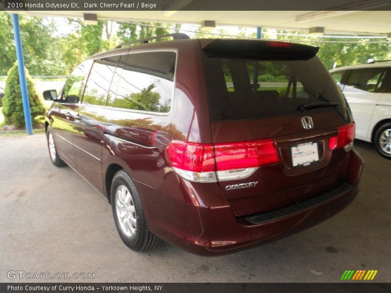 Dark Cherry Pearl / Beige 2010 Honda Odyssey EX