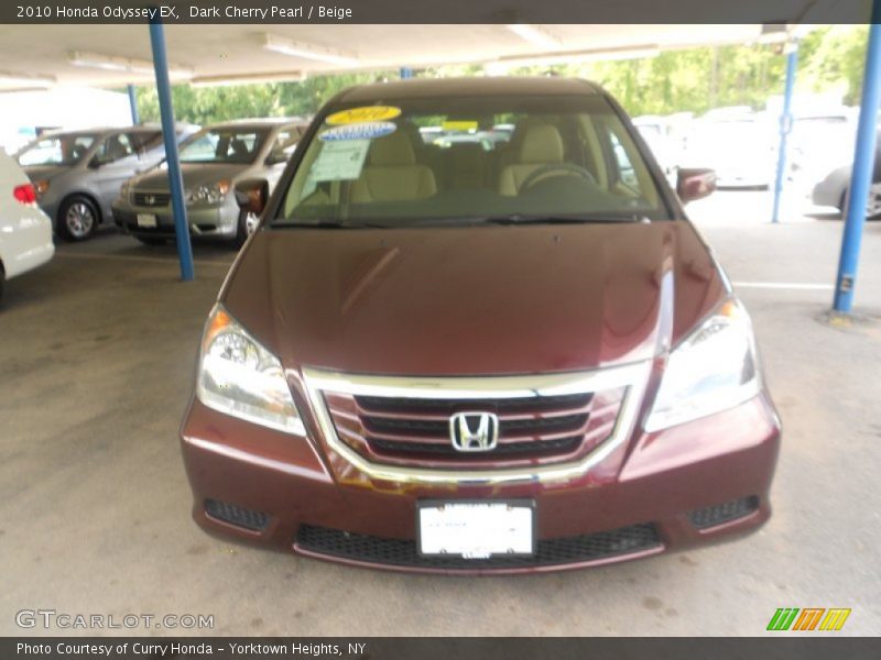 Dark Cherry Pearl / Beige 2010 Honda Odyssey EX