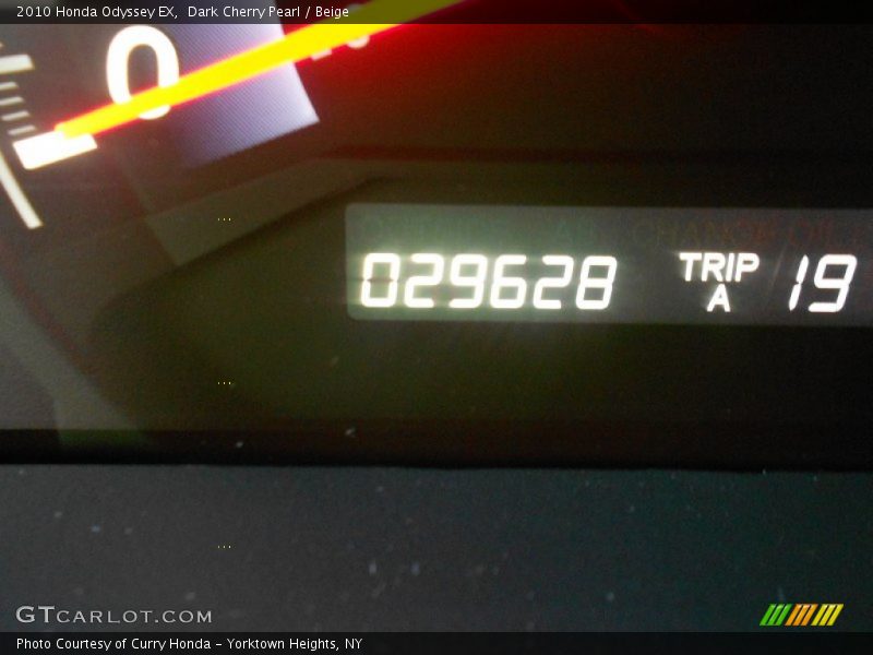 Dark Cherry Pearl / Beige 2010 Honda Odyssey EX