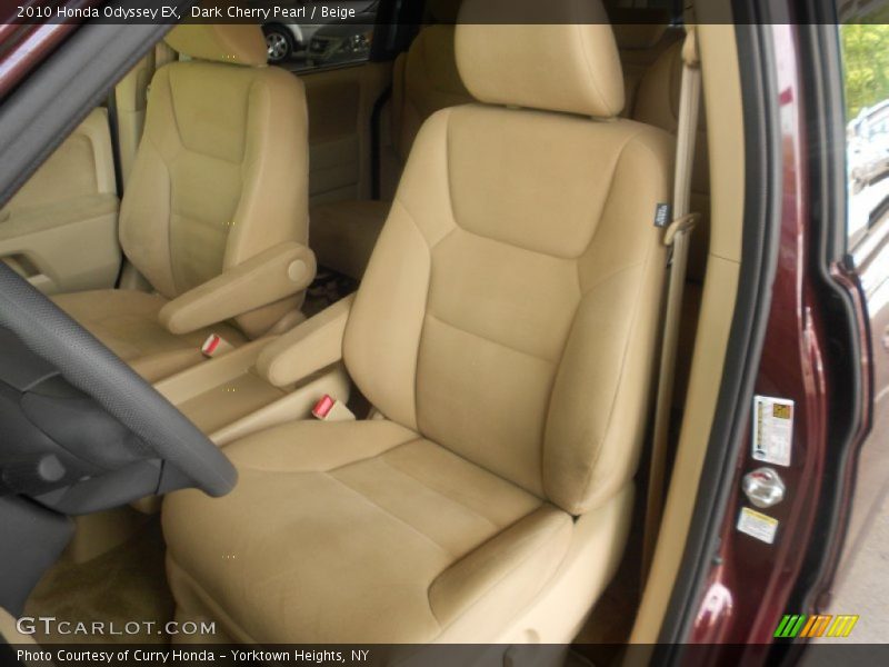 Dark Cherry Pearl / Beige 2010 Honda Odyssey EX