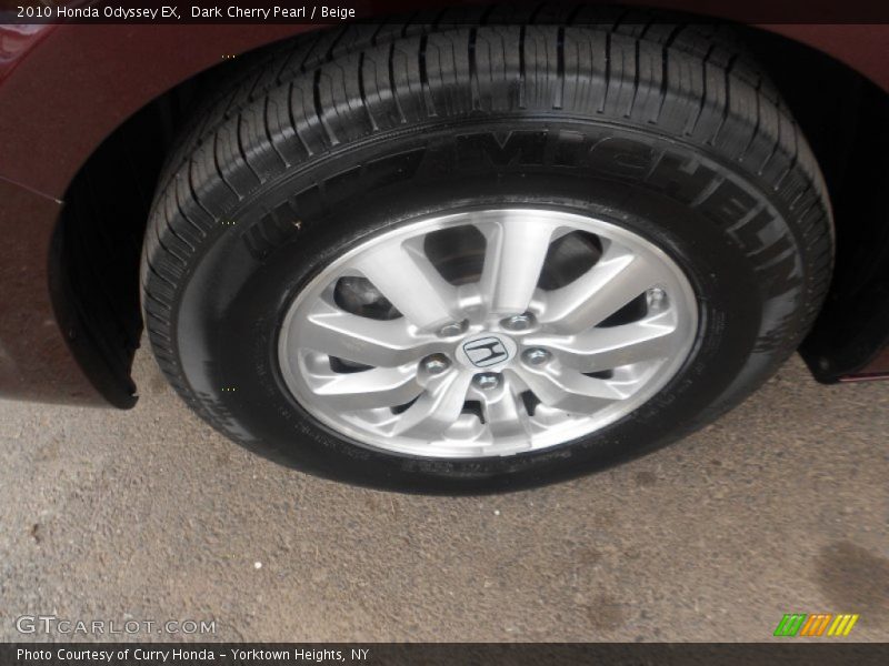 Dark Cherry Pearl / Beige 2010 Honda Odyssey EX