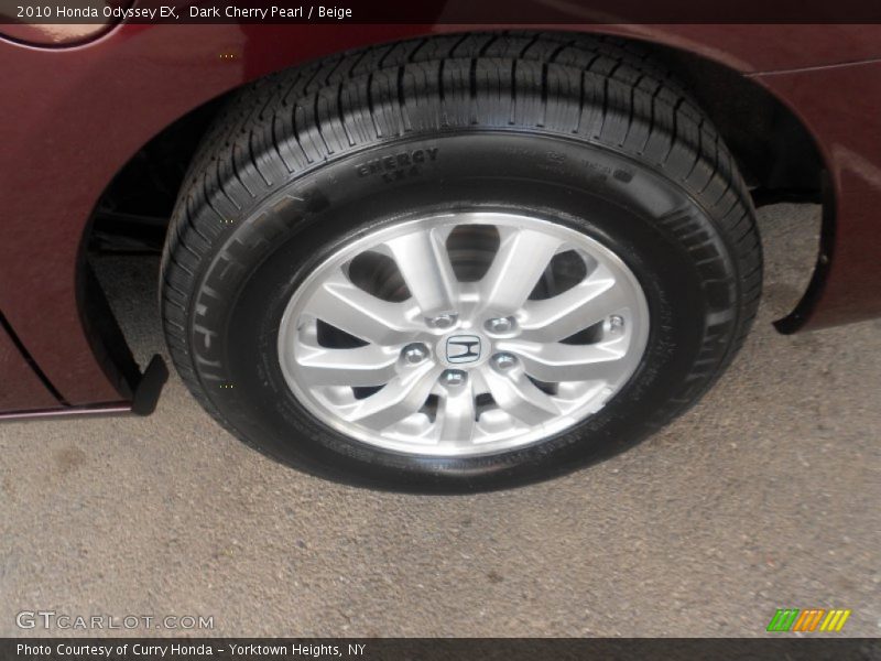 Dark Cherry Pearl / Beige 2010 Honda Odyssey EX
