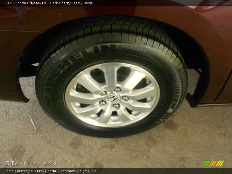 Dark Cherry Pearl / Beige 2010 Honda Odyssey EX