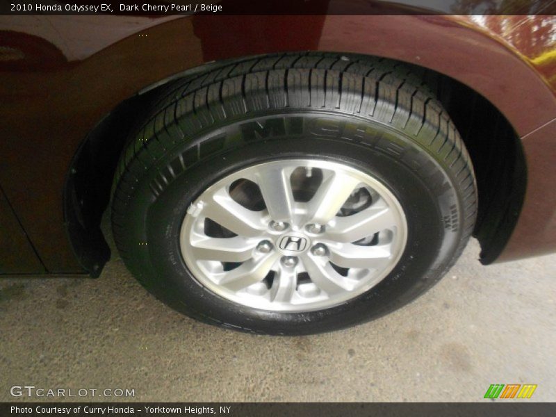 Dark Cherry Pearl / Beige 2010 Honda Odyssey EX