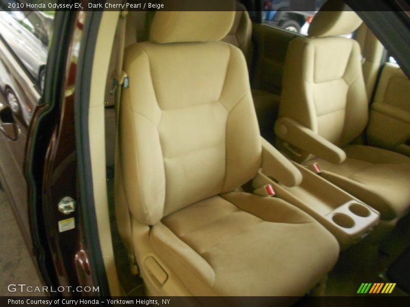 Dark Cherry Pearl / Beige 2010 Honda Odyssey EX