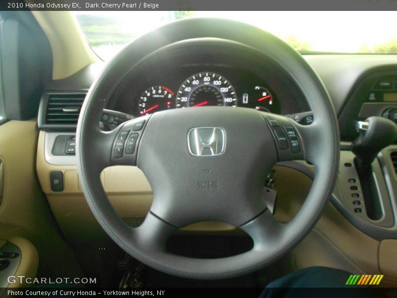 Dark Cherry Pearl / Beige 2010 Honda Odyssey EX