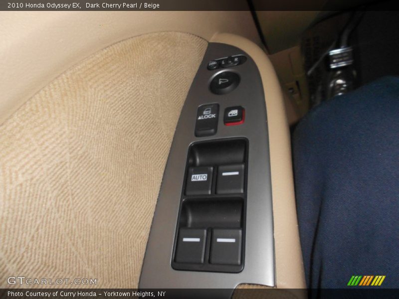 Dark Cherry Pearl / Beige 2010 Honda Odyssey EX