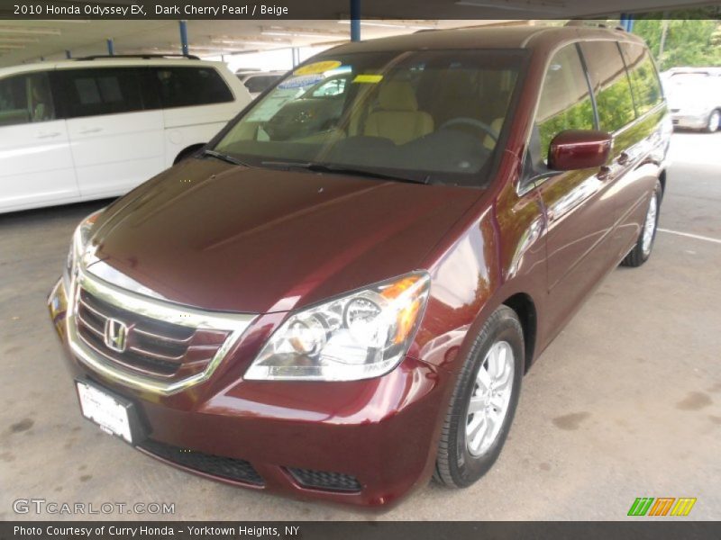 Dark Cherry Pearl / Beige 2010 Honda Odyssey EX