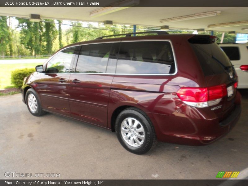 Dark Cherry Pearl / Beige 2010 Honda Odyssey EX