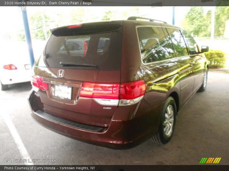 Dark Cherry Pearl / Beige 2010 Honda Odyssey EX