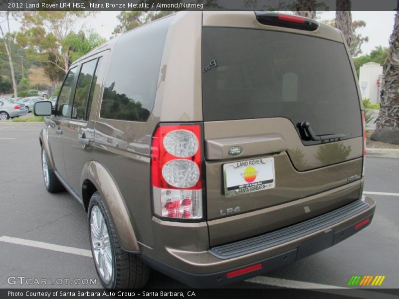 Nara Bronze Metallic / Almond/Nutmeg 2012 Land Rover LR4 HSE