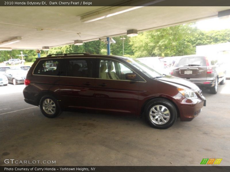 Dark Cherry Pearl / Beige 2010 Honda Odyssey EX