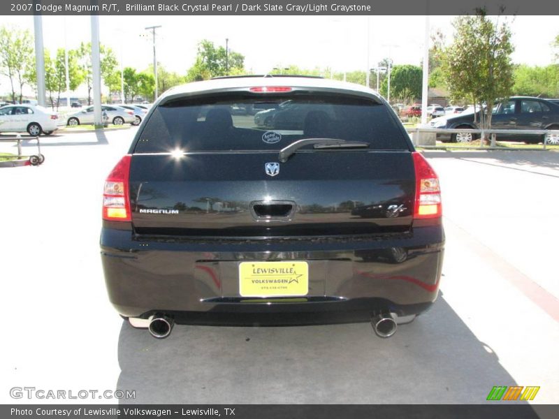 Brilliant Black Crystal Pearl / Dark Slate Gray/Light Graystone 2007 Dodge Magnum R/T