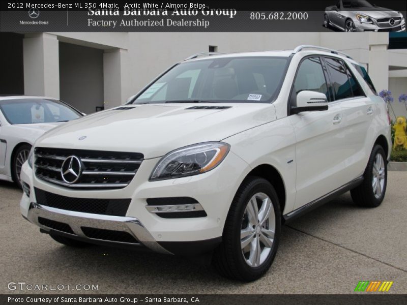 Arctic White / Almond Beige 2012 Mercedes-Benz ML 350 4Matic
