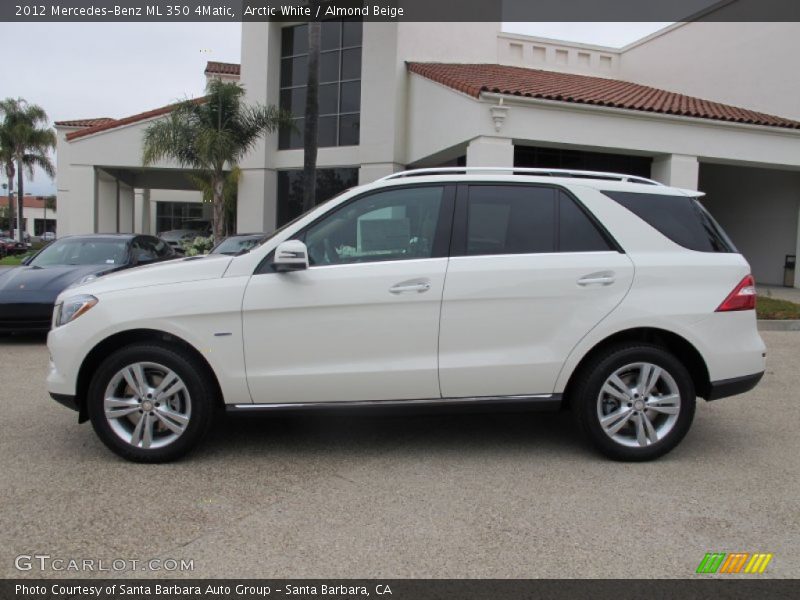 Arctic White / Almond Beige 2012 Mercedes-Benz ML 350 4Matic