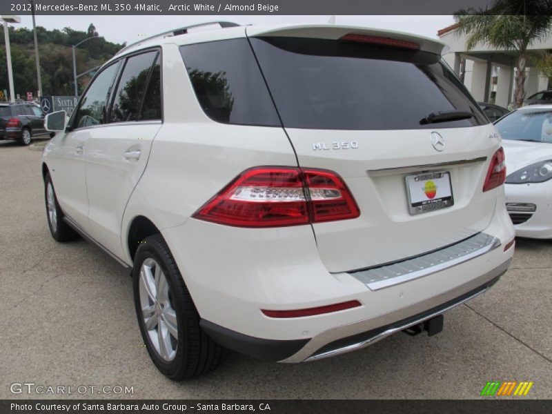 Arctic White / Almond Beige 2012 Mercedes-Benz ML 350 4Matic