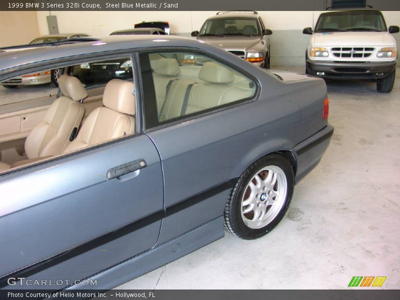 Steel Blue Metallic / Sand 1999 BMW 3 Series 328i Coupe