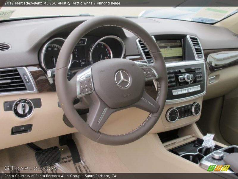 Arctic White / Almond Beige 2012 Mercedes-Benz ML 350 4Matic