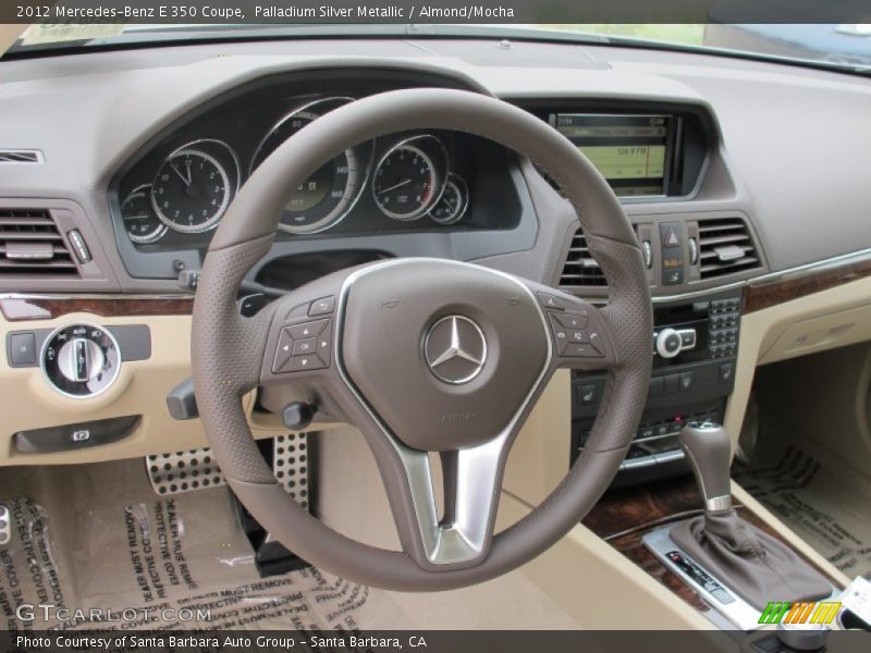 Palladium Silver Metallic / Almond/Mocha 2012 Mercedes-Benz E 350 Coupe