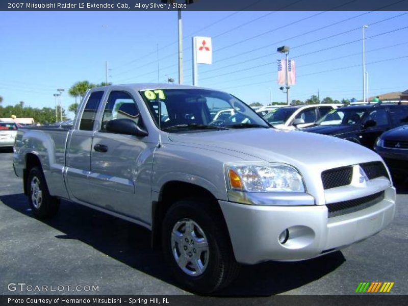 Alloy Silver / Slate 2007 Mitsubishi Raider LS Extended Cab