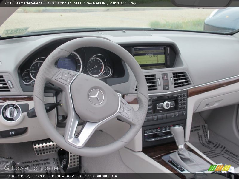 Steel Grey Metallic / Ash/Dark Grey 2012 Mercedes-Benz E 350 Cabriolet