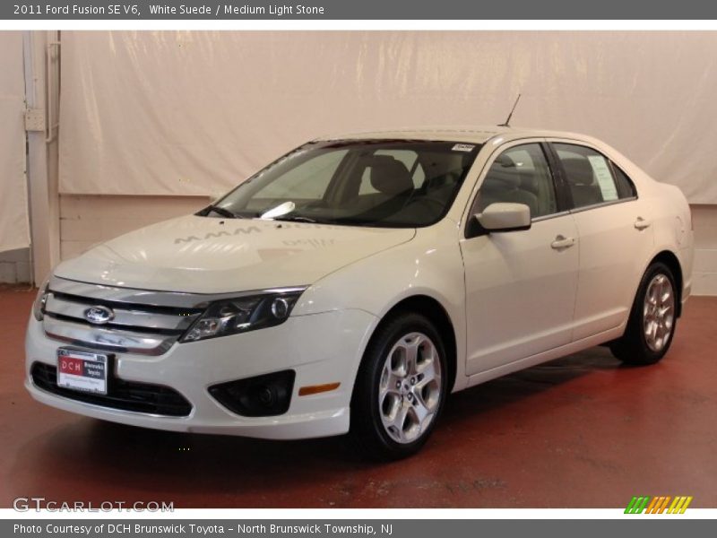 White Suede / Medium Light Stone 2011 Ford Fusion SE V6