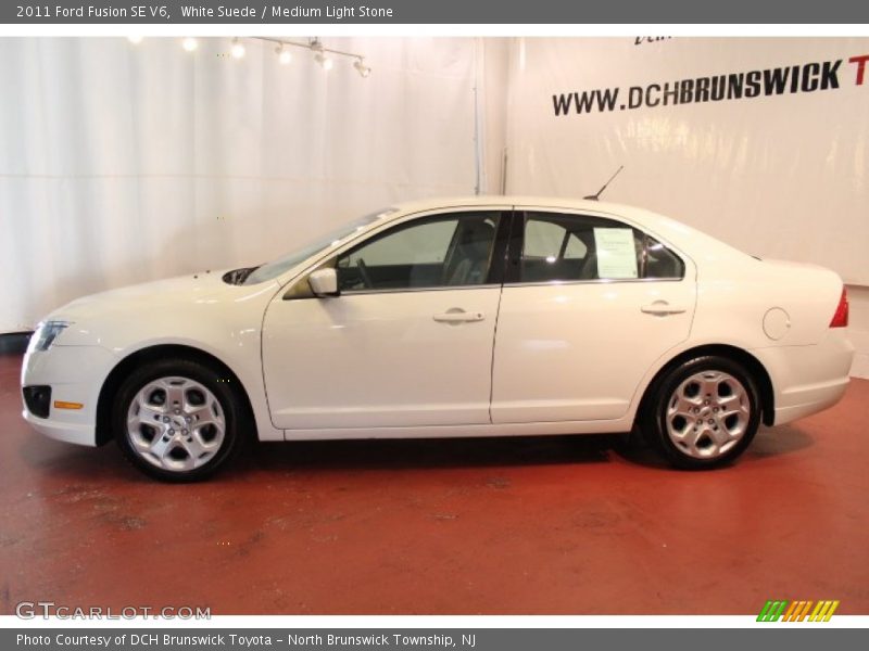 White Suede / Medium Light Stone 2011 Ford Fusion SE V6