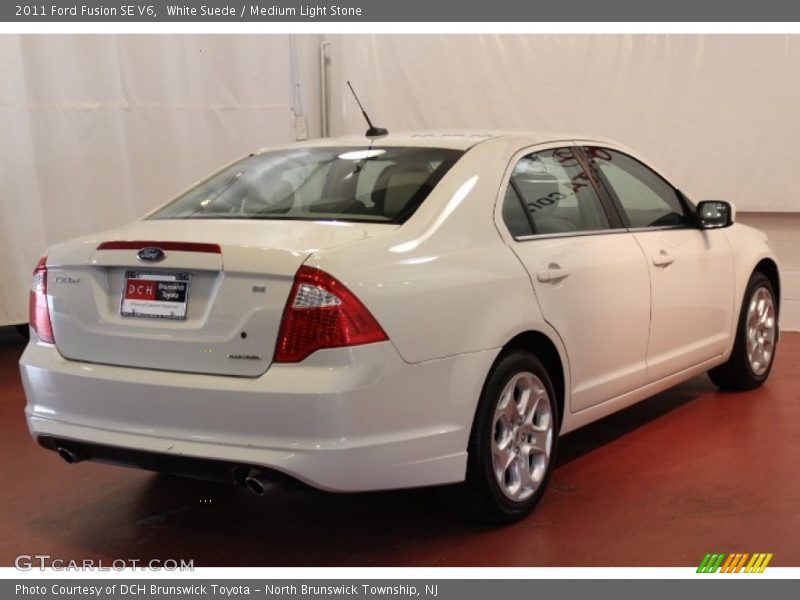 White Suede / Medium Light Stone 2011 Ford Fusion SE V6