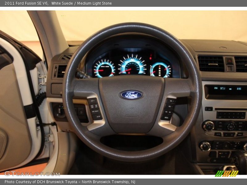 White Suede / Medium Light Stone 2011 Ford Fusion SE V6