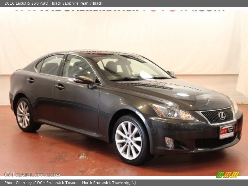 Black Sapphire Pearl / Black 2010 Lexus IS 250 AWD