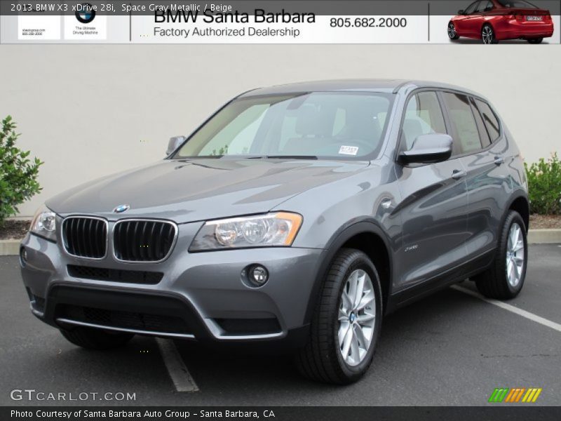 Space Gray Metallic / Beige 2013 BMW X3 xDrive 28i