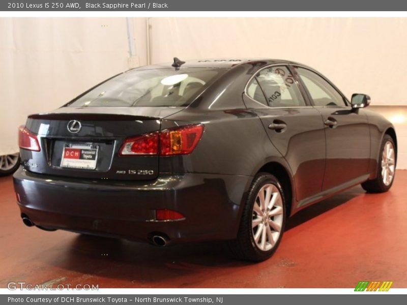 Black Sapphire Pearl / Black 2010 Lexus IS 250 AWD