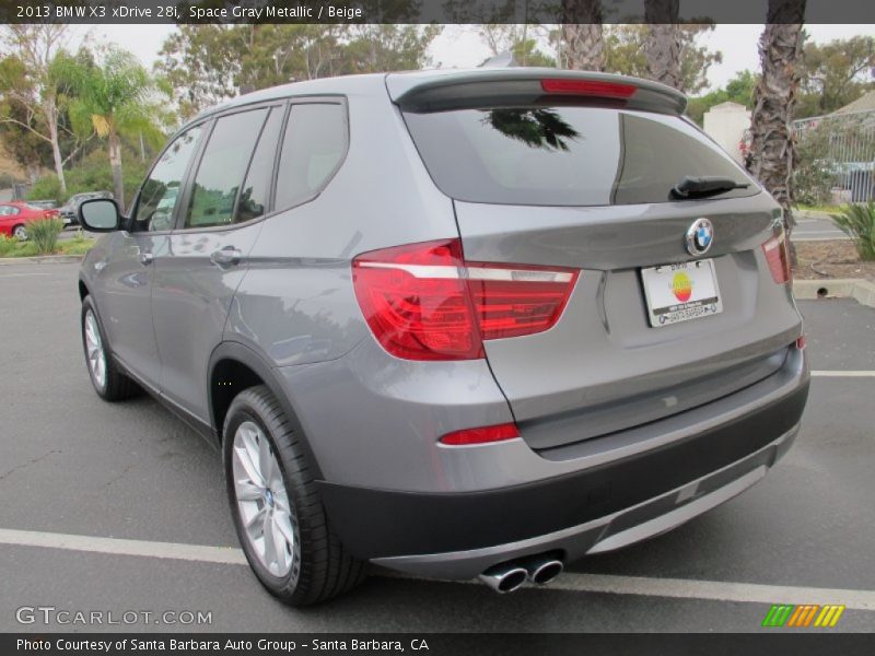 Space Gray Metallic / Beige 2013 BMW X3 xDrive 28i