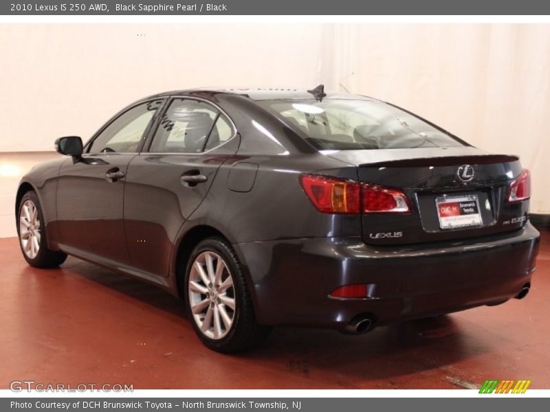 Black Sapphire Pearl / Black 2010 Lexus IS 250 AWD