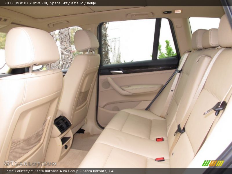 Rear Seat of 2013 X3 xDrive 28i