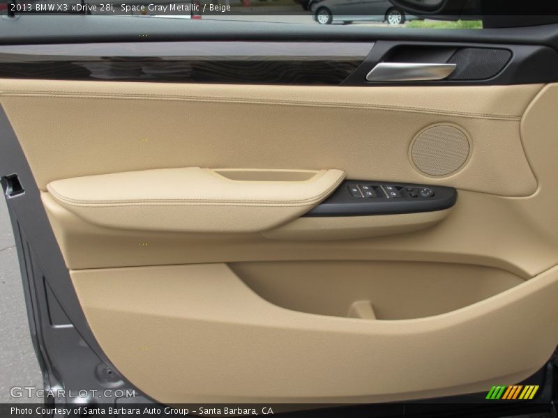 Space Gray Metallic / Beige 2013 BMW X3 xDrive 28i