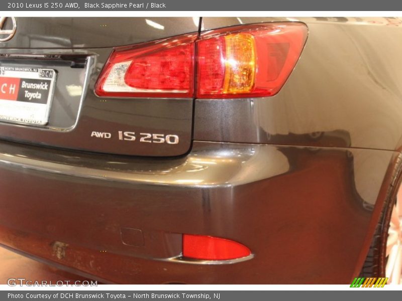 Black Sapphire Pearl / Black 2010 Lexus IS 250 AWD