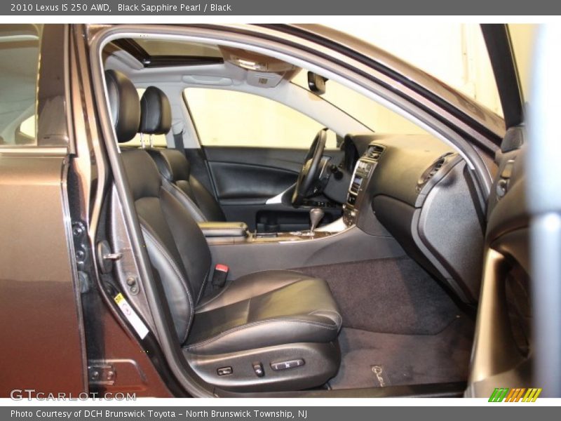 Black Sapphire Pearl / Black 2010 Lexus IS 250 AWD