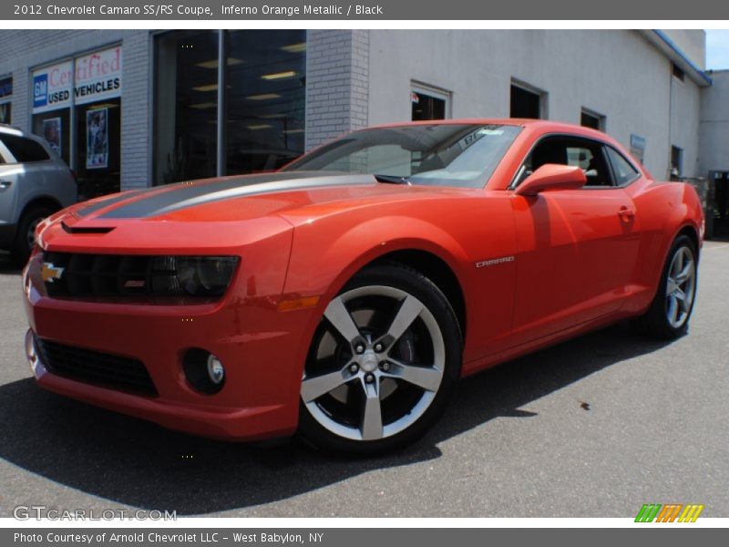Inferno Orange Metallic / Black 2012 Chevrolet Camaro SS/RS Coupe