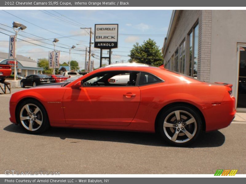 Inferno Orange Metallic / Black 2012 Chevrolet Camaro SS/RS Coupe