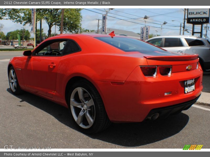 Inferno Orange Metallic / Black 2012 Chevrolet Camaro SS/RS Coupe